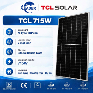 Tấm pin năng lượng mặt trời TCL 715W